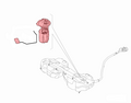 Alfa Romeo  Fuel Pump. Part Number 50573753