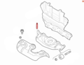Alfa Romeo  Heat Shield. Part Number 55253482